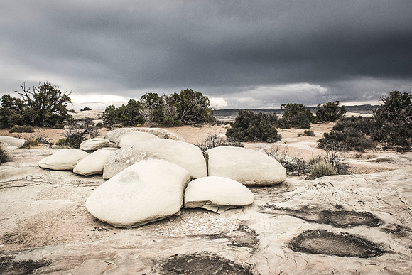 white rocks